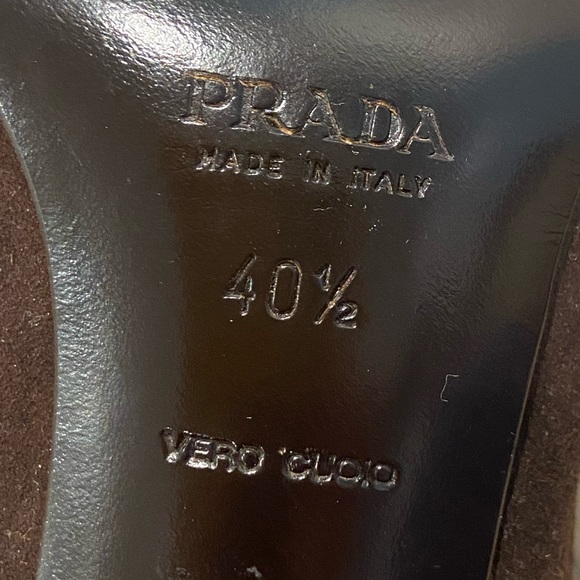 Vintage brown with green bows PRADA boots!!! - Picture 2 of 5